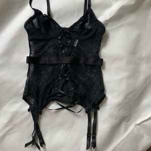 Adore Me Black, Lace Corset